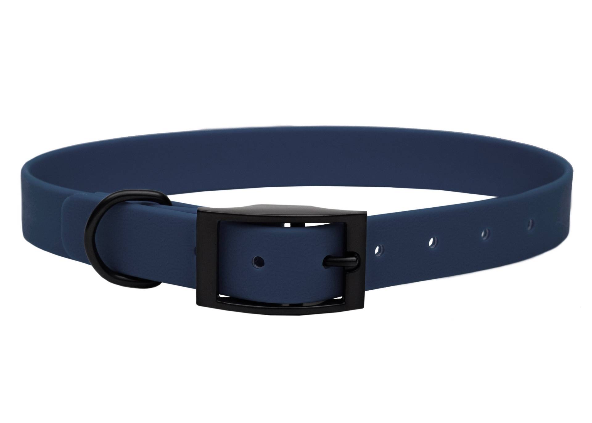 Biothane Halsband Dark Blue Schwarz / S (25-33cm) von EMMY&PEPE