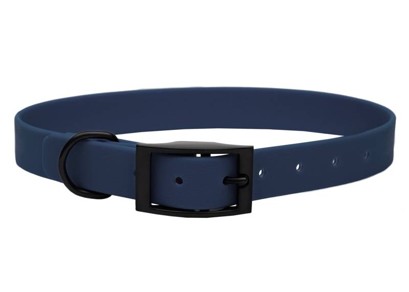 Biothane Halsband Dark Blue XS (20-25cm) rosegold von EMMY&PEPE