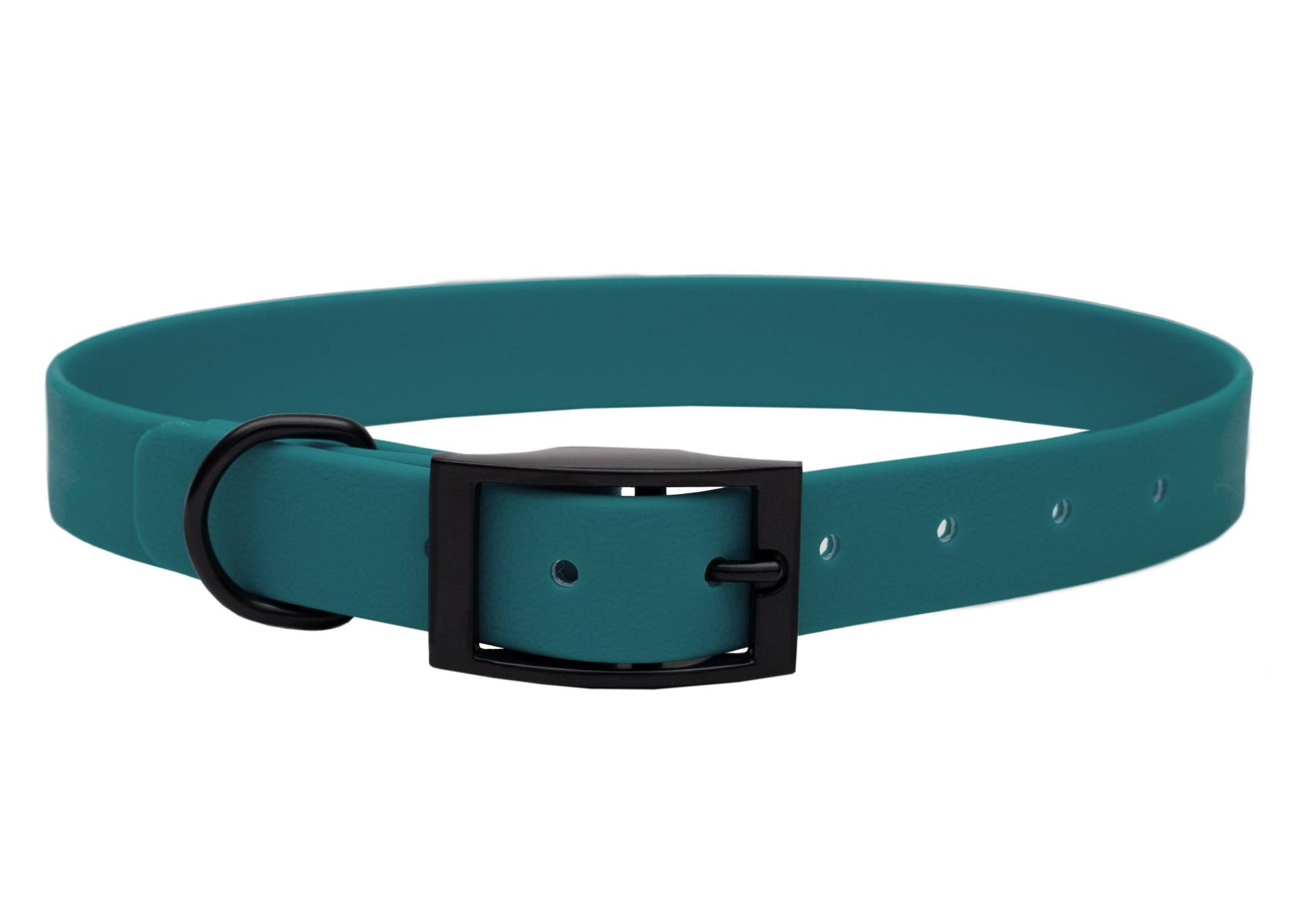 Biothane Halsband Green L (39-49cm) / 20mm / Schwarz von EMMY&PEPE
