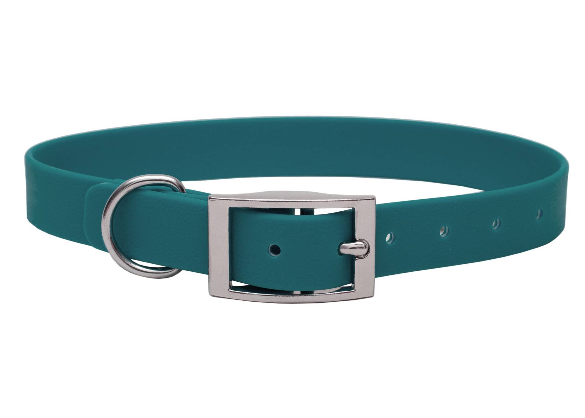 Biothane Halsband Green XL (49-59cm) / 25mm / Silber von EMMY&PEPE