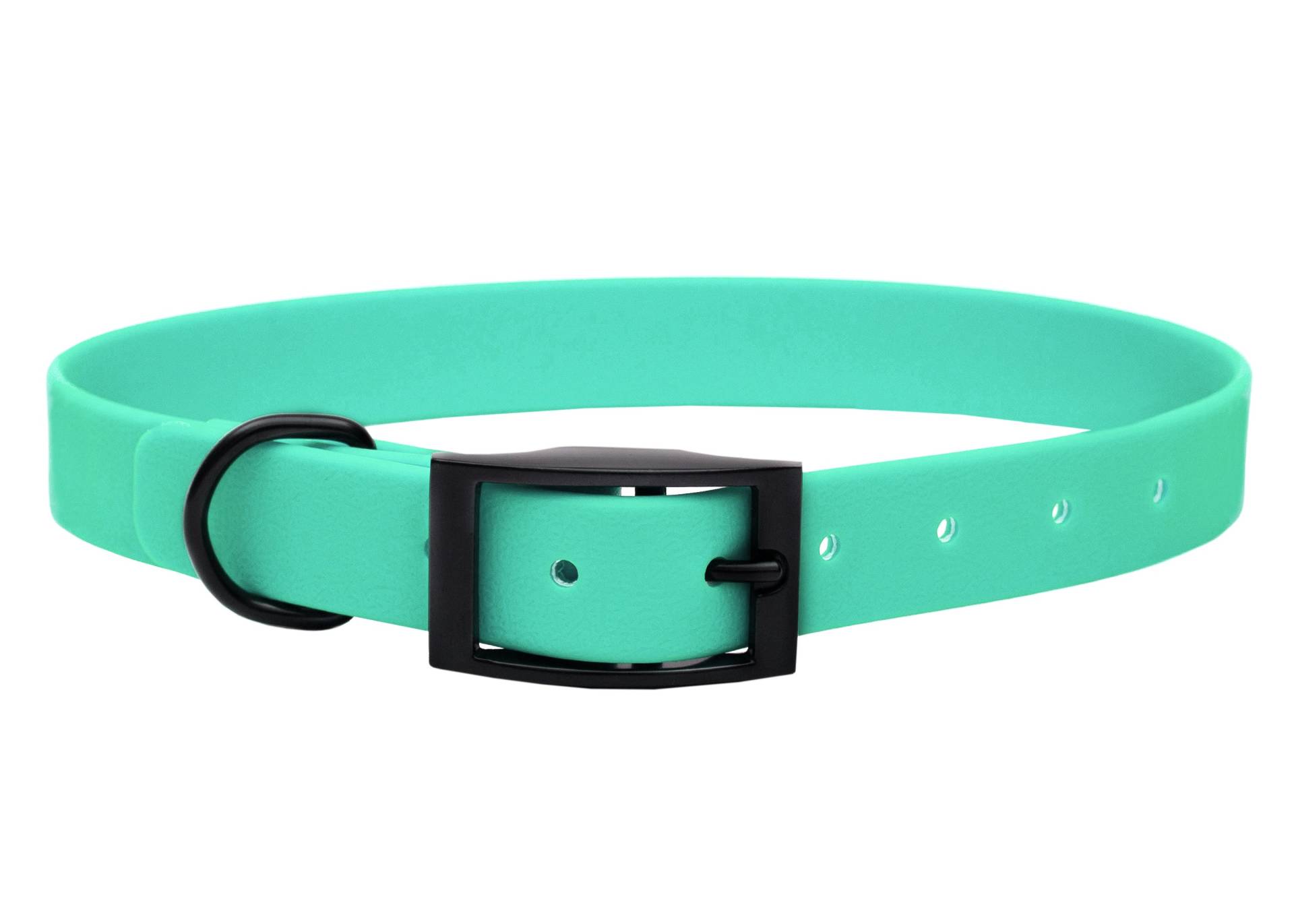 Biothane Halsband Mint S (25-33cm) / 20mm / Schwarz von EMMY&PEPE
