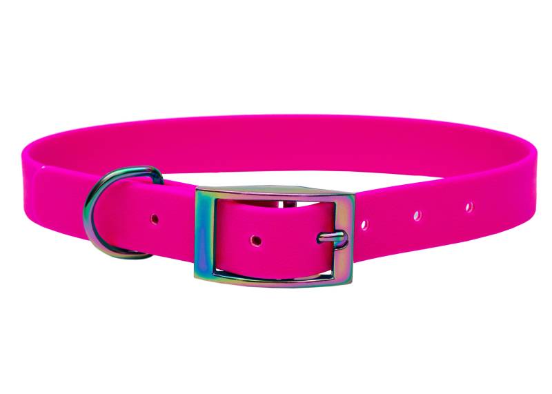 Biothane Halsband Pink M (33-40cm) / 16mm / Regenbogen von EMMY&PEPE