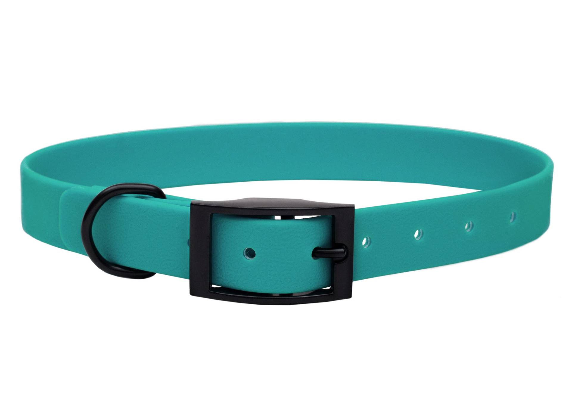 Biothane Halsband Türkis XL (49-59cm) / 16mm / Schwarz von EMMY&PEPE