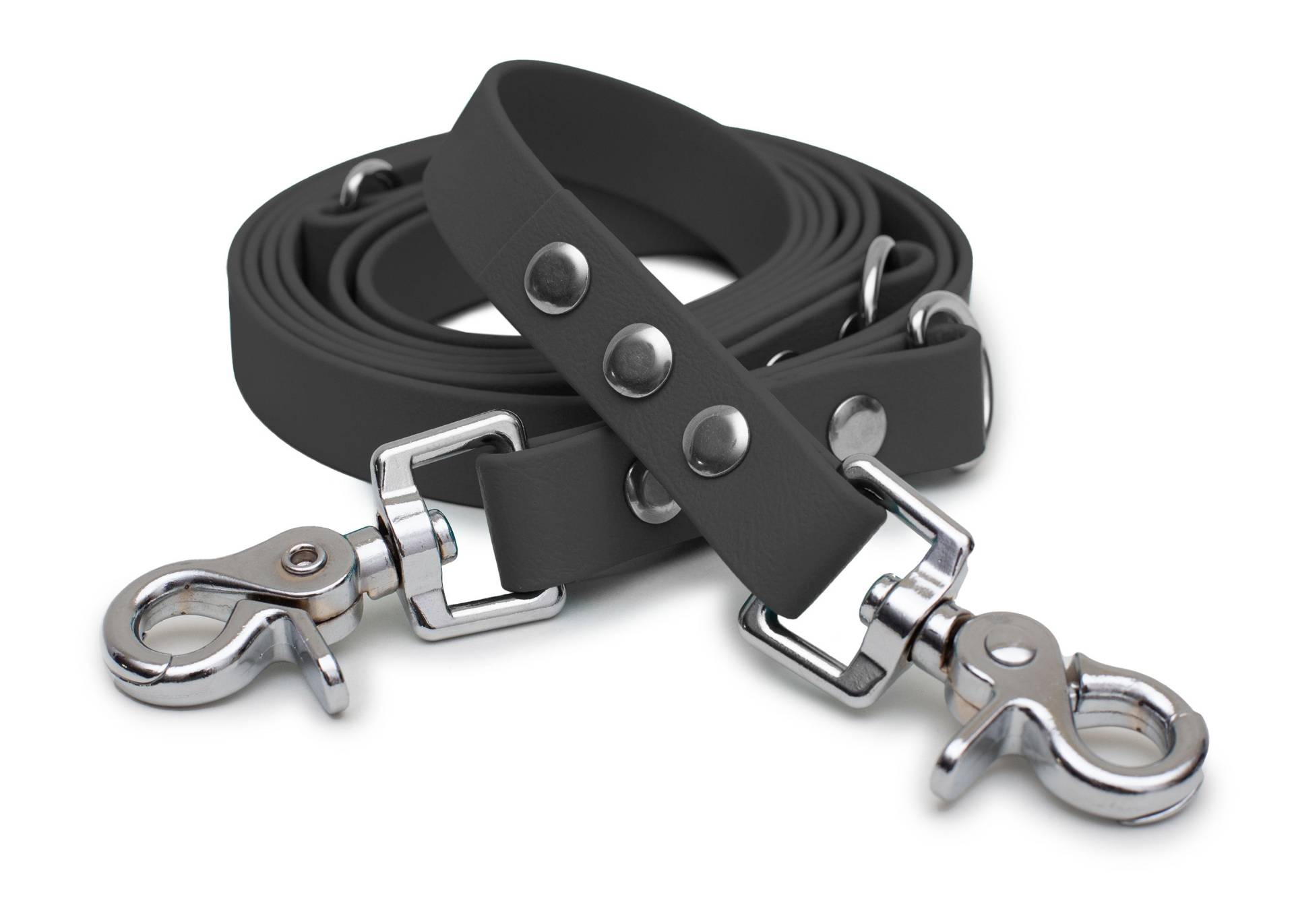 Biothaneleine Grau 20mm / Schwarz Biothaneleine Grau 20mm / Schwarz von EMMY&PEPE