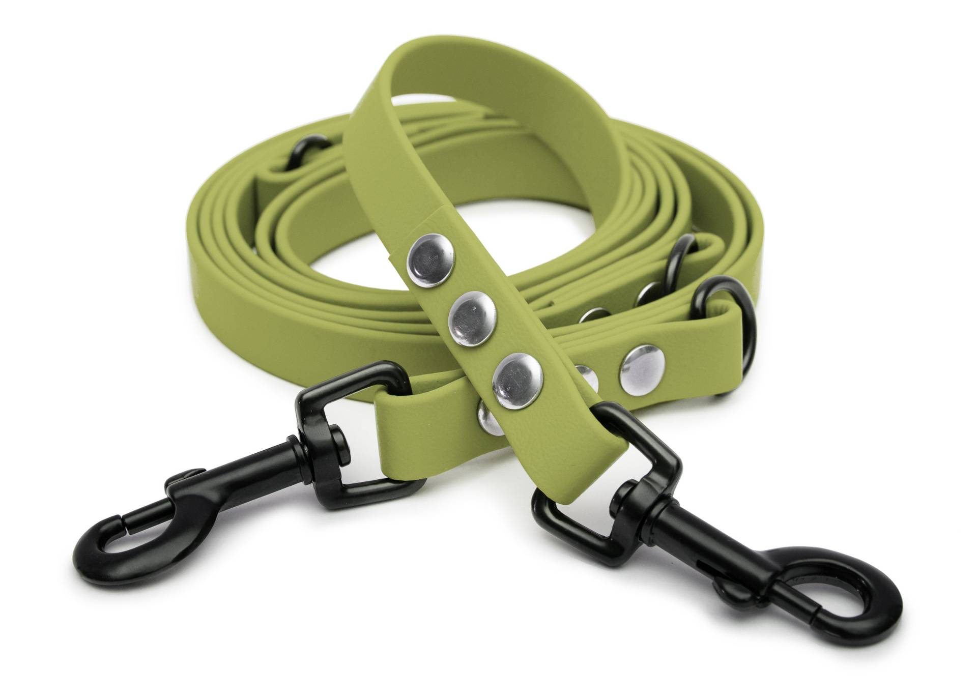 Biothaneleine Khaki 20mm / 3m / Bolzenkarabiner Schwarz Biothaneleine Khaki 20mm / 3m / Bolzenkarabiner Schwarz von EMMY&PEPE