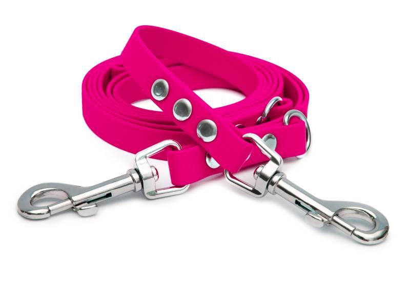 Biothaneleine Pink 25mm / 2m / Bolzenkarabiner Silber Biothaneleine Pink 25mm / 2m / Bolzenkarabiner Silber von EMMY&PEPE