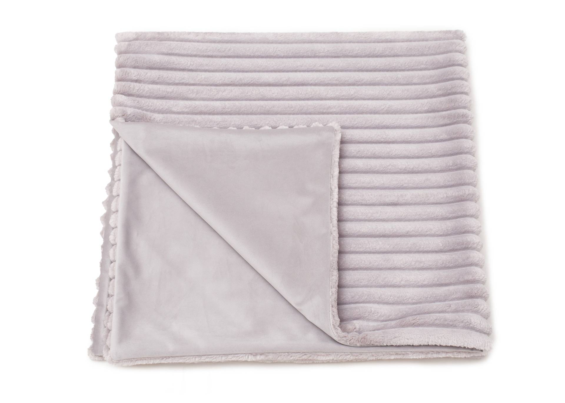 Hundedecke Kuschelcord Light Grey / XL (140x120cm) von EMMY&PEPE