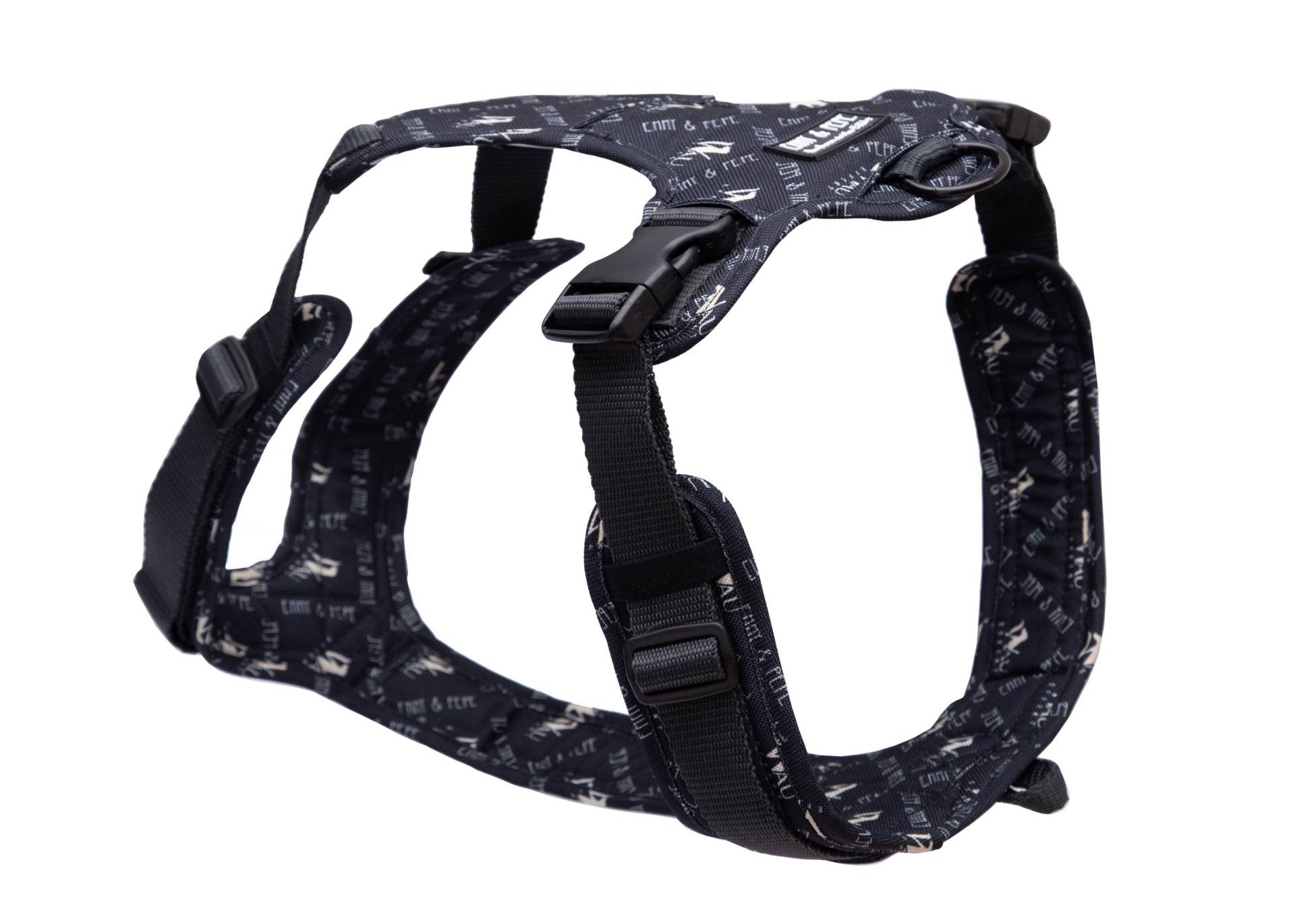 Hundegeschirr "Wau-Effekt" Black XL von EMMY&PEPE