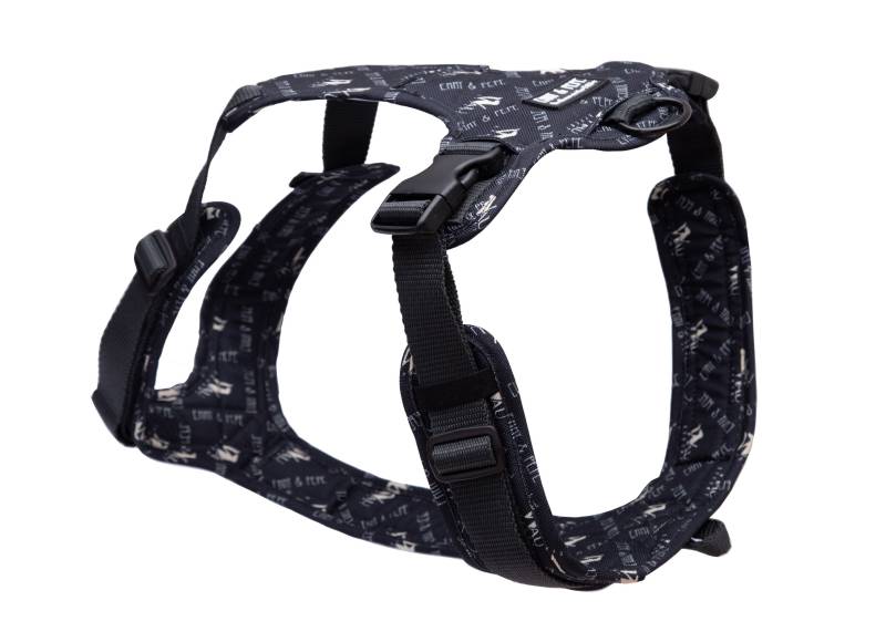 Hundegeschirr "Wau-Effekt" Black XS/S von EMMY&PEPE