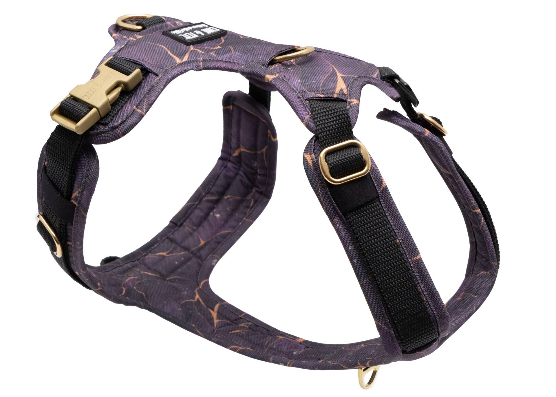 Hundegeschirr mit Halsöffnung Golden Plum XXS von EMMY&PEPE