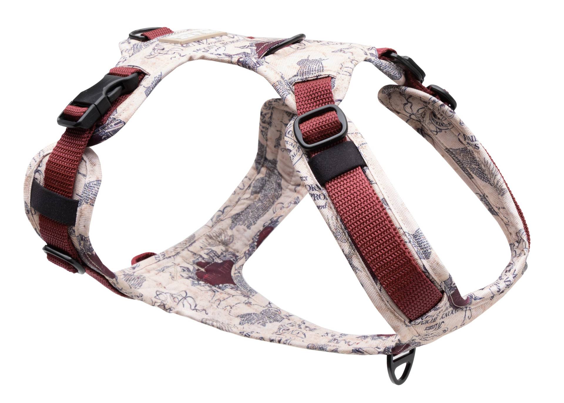 Hundegeschirr mit Halsöffnung Karte der E&P S/M von EMMY&PEPE