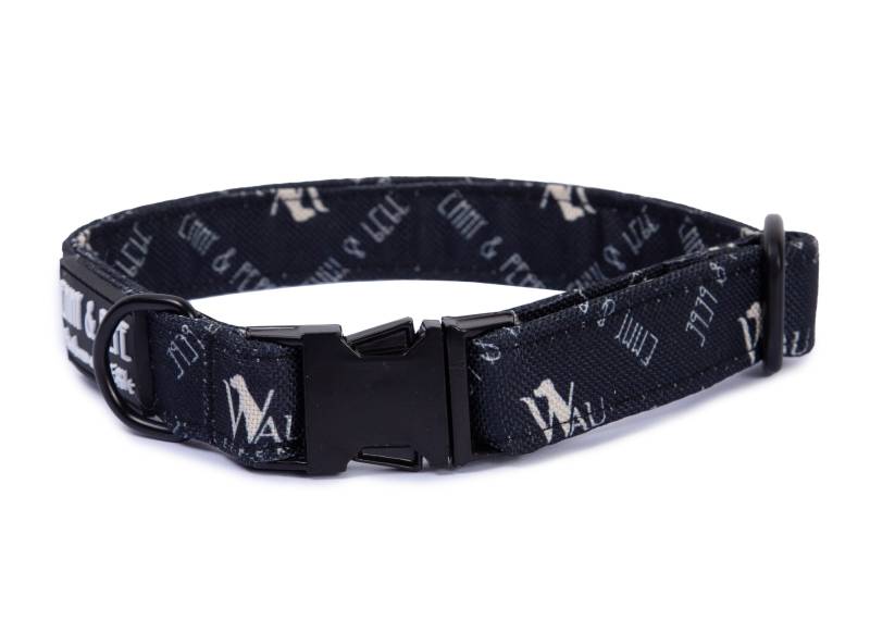 Hundehalsband "Wau-Effekt" Black 22-34cm von EMMY&PEPE