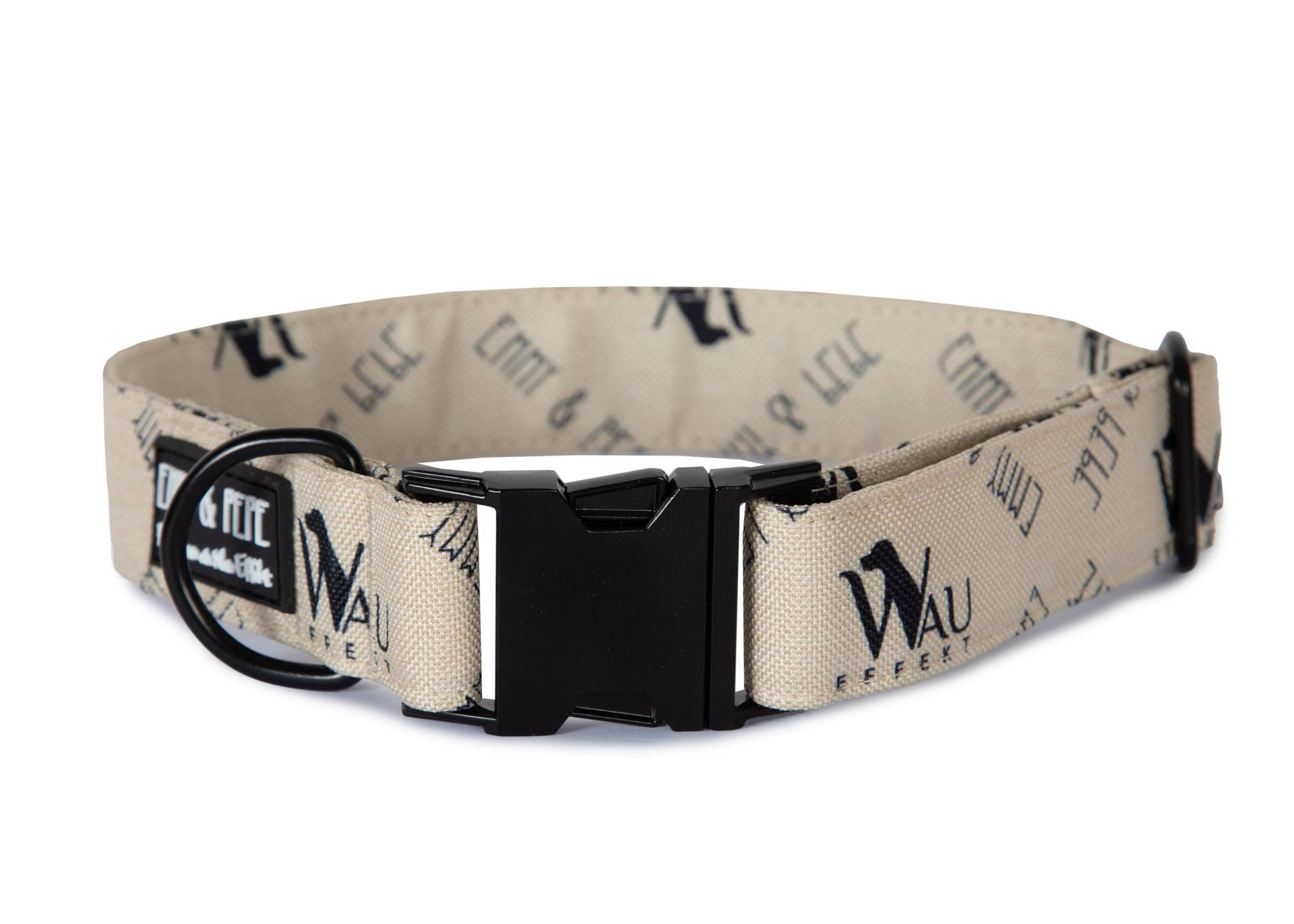 Hundehalsband "Wau-Effekt" Creme 33-52cm Hundehalsband "Wau-Effekt" Creme 33-52cm von EMMY&PEPE