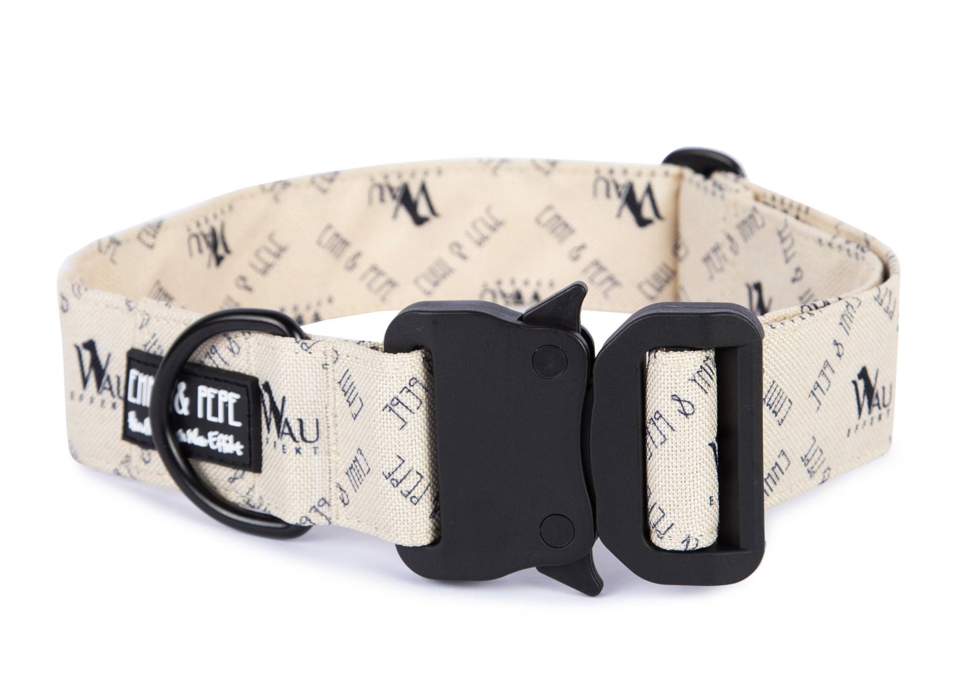 Hundehalsband "Wau-Effekt" Creme 39-64cm Safety Hundehalsband "Wau-Effekt" Creme 39-64cm Safety von EMMY&PEPE