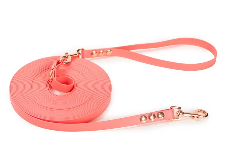 Schleppleine Super Flex Apricot - Hunde bis 15kg Rosegold / 10m / Ohne Handschlaufe von EMMY&PEPE