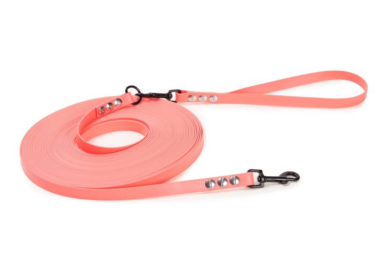 Schleppleine Super Flex Apricot - Hunde bis 15kg Schwarz / 10m / Mit abnehmbarer Handschlaufe Schleppleine Super Flex Apricot - Hunde bis 15kg Schwarz / 10m / Mit abnehmbarer Handschlaufe von EMMY&PEPE