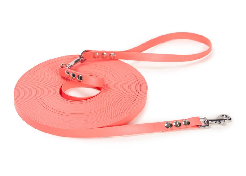 Schleppleine Super Flex Apricot - Hunde bis 15kg Silber / 10m / Ohne Handschlaufe Schleppleine Super Flex Apricot - Hunde bis 15kg Silber / 10m / Ohne Handschlaufe von EMMY&PEPE