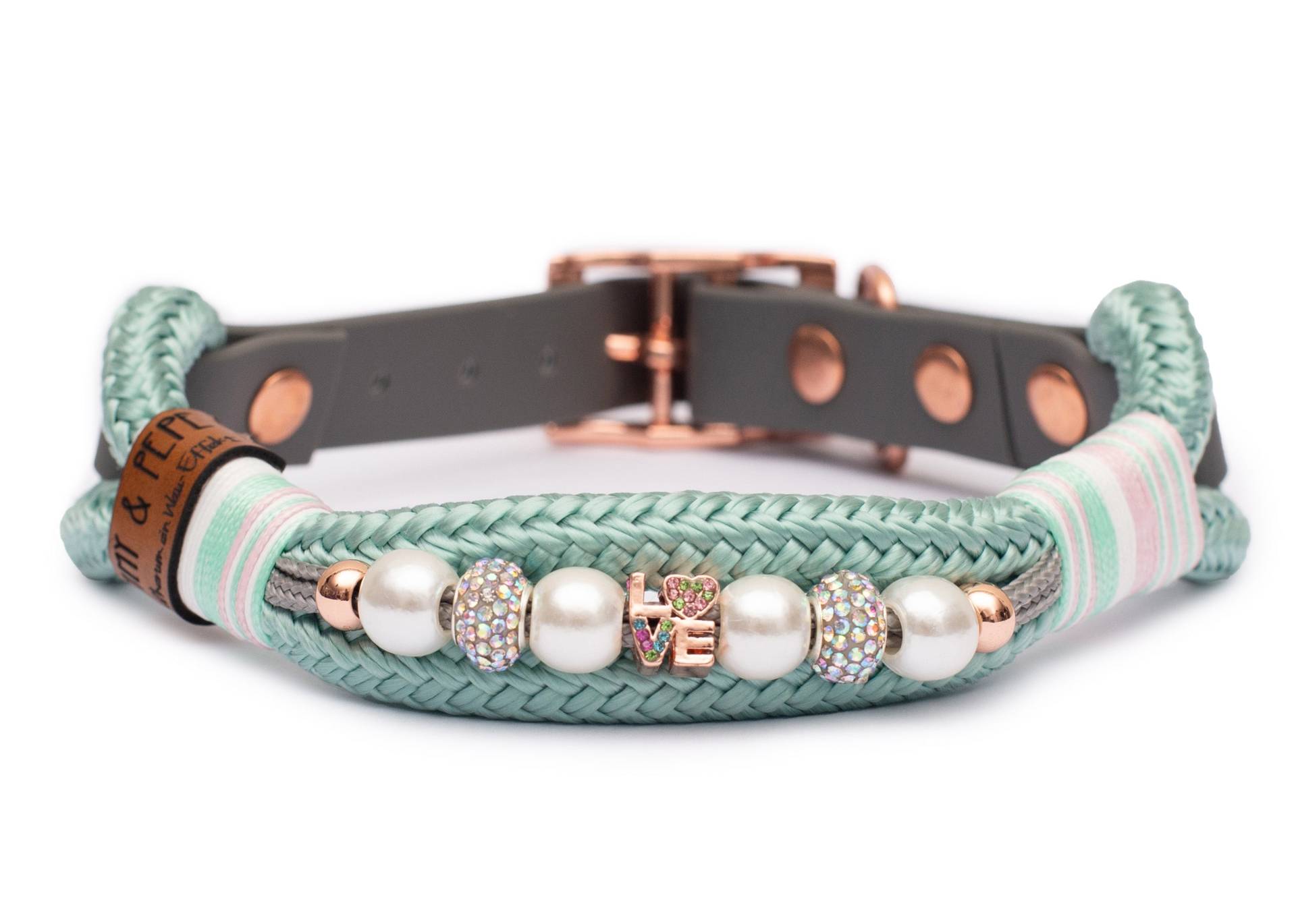 Tauhalsband mit Perlen Waussoni L (39-49cm) von EMMY&PEPE