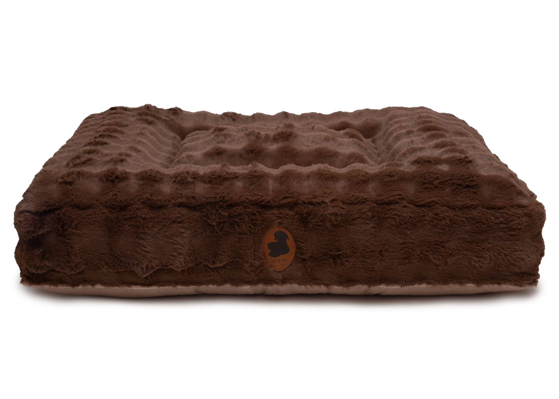 Wau-Bed Cozy Bubble Brown / Eckig / S (80x60cm) von EMMY&PEPE