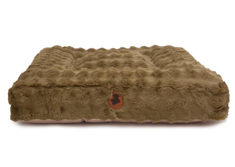 Wau-Bed Cozy Bubble Olive / Eckig / S (80x60cm) von EMMY&PEPE