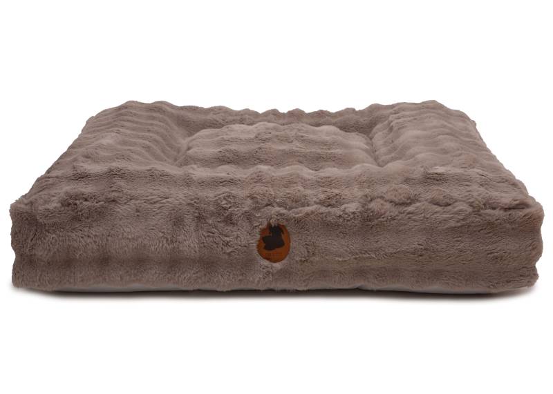 Wau-Bed Cozy Bubble Taupe / Eckig / S (80x60cm) von EMMY&PEPE