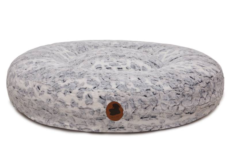 Wau-Bed Cozy Leo Grey Oval / S (80x60cm) von EMMY&PEPE