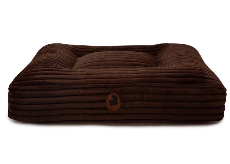 Wau-Bed Kuschelcord Big Brown / Eckig / XL (140x120cm) von EMMY&PEPE