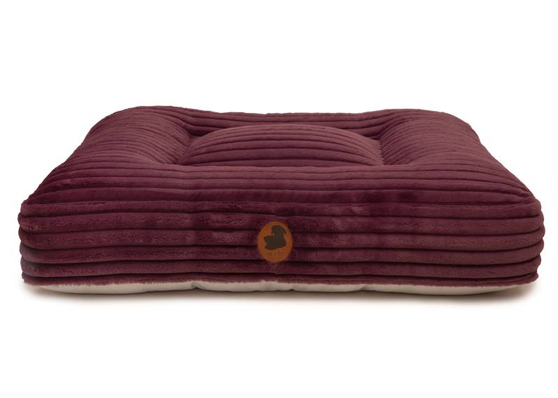Wau-Bed Kuschelcord Big Plum / Eckig / M (100x80cm) von EMMY&PEPE