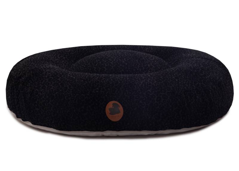 Wau-Bed Leo Leo Black / Oval / S (80x60cm) von EMMY&PEPE