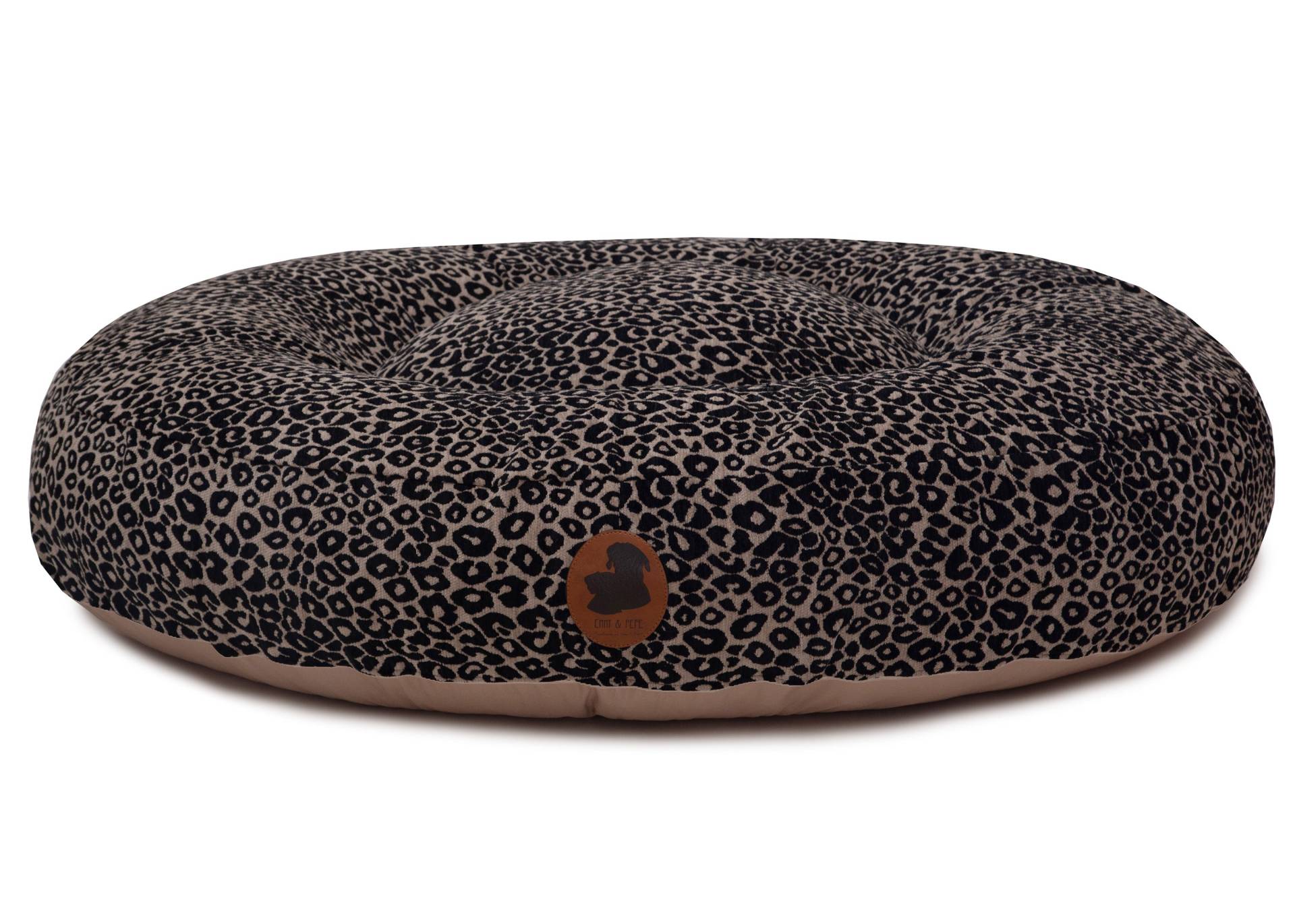 Wau-Bed Leo Leo Silver / Oval / XL (140x120cm) von EMMY&PEPE