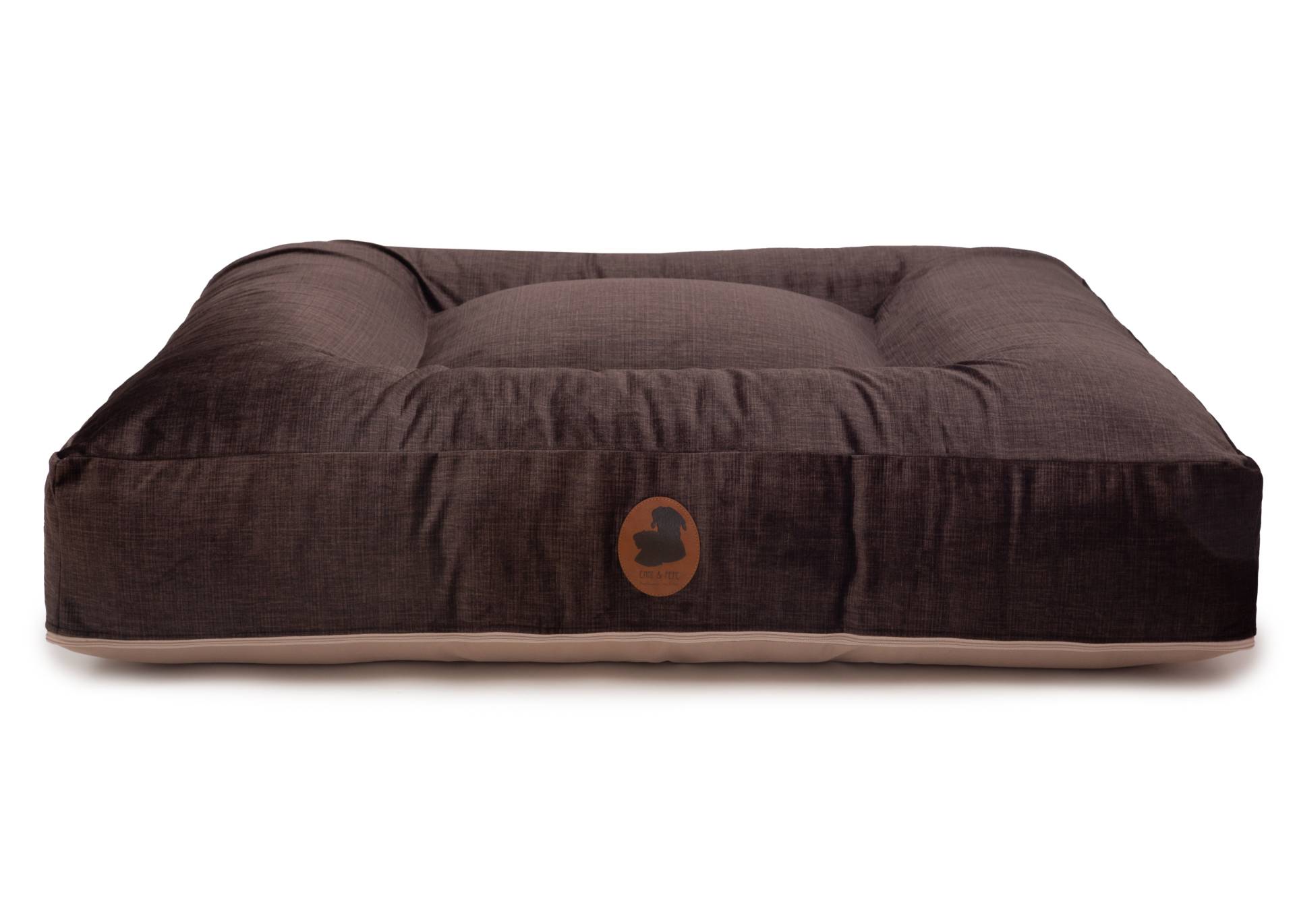 Wau-Bed Pets Friendly 2.0 Dark Brown / Eckig / M (100x80cm) von EMMY&PEPE