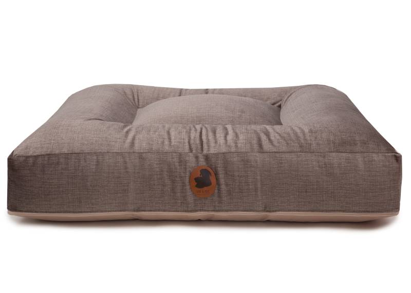 Wau-Bed Pets Friendly 2.0 Light Brown / Eckig / M (100x80cm) von EMMY&PEPE