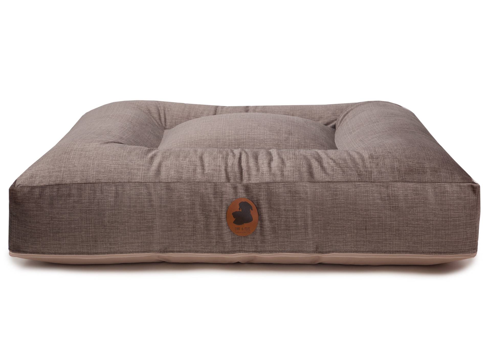 Wau-Bed Pets Friendly 2.0 Light Brown / Eckig / S (80x60cm) von EMMY&PEPE