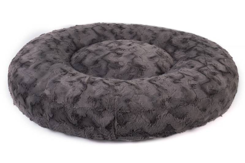 Wau-Bed Wild Wave Dark Grey / Oval / L (120x100cm) von EMMY&PEPE