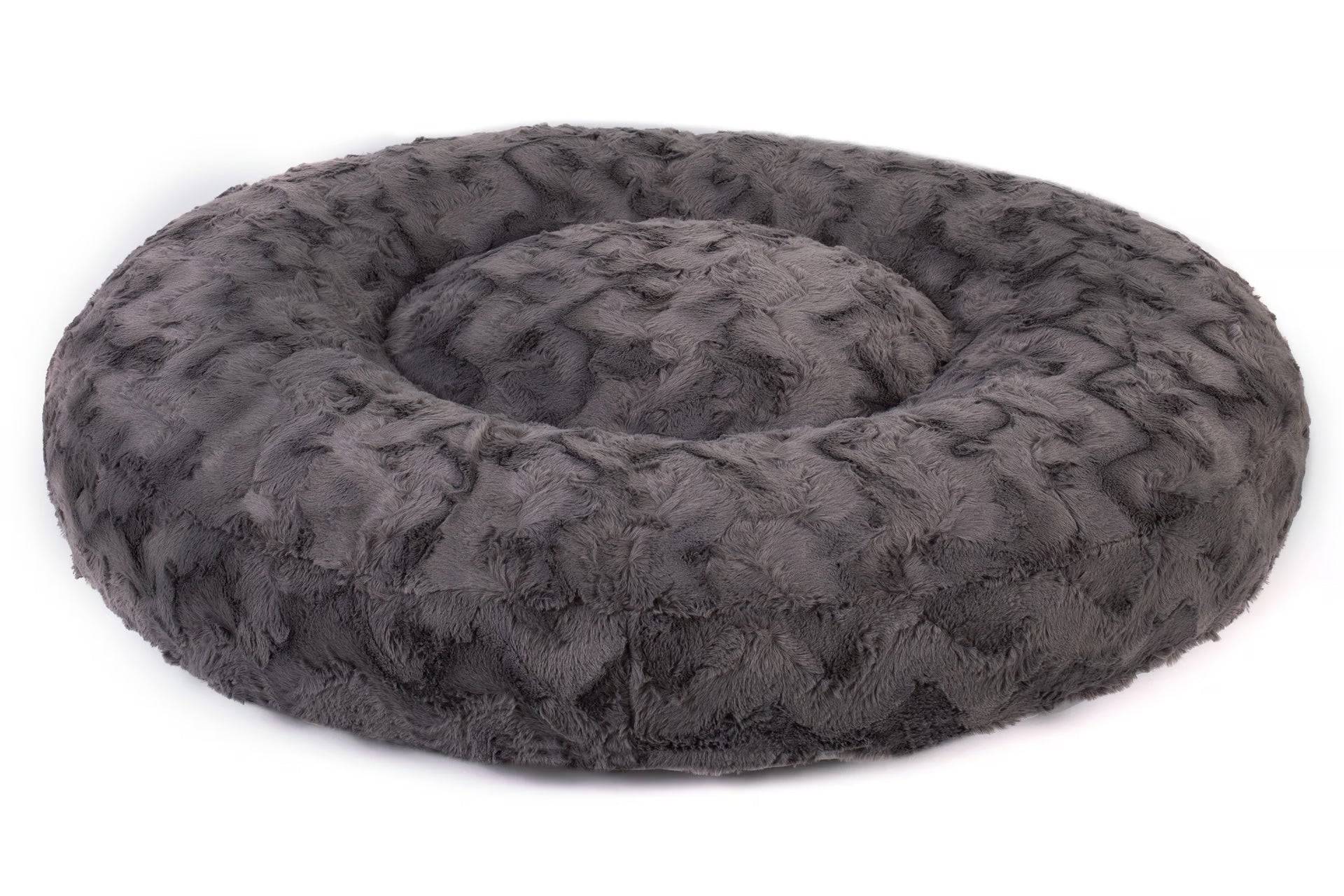 Wau-Bed Wild Wave Dark Grey / Oval / XL (140x120cm) von EMMY&PEPE