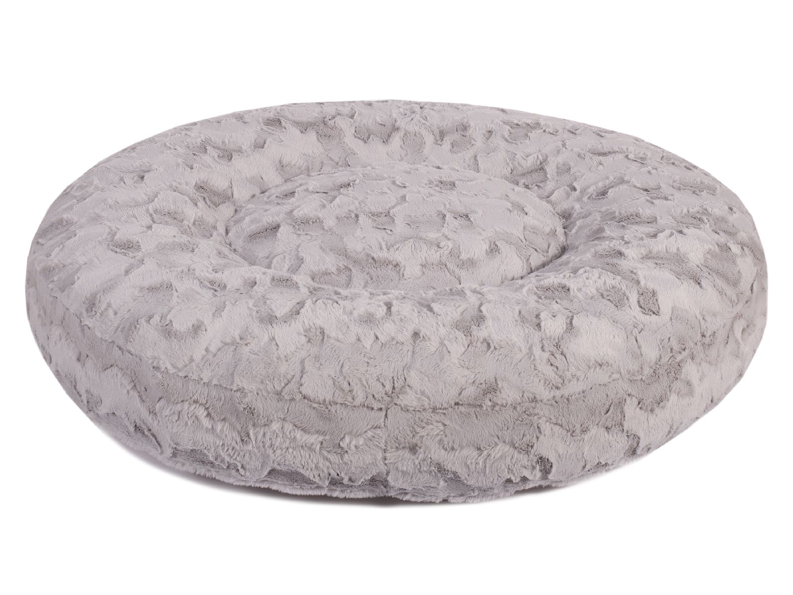 Wau-Bed Wild Wave Light Grey / Oval / S (80x60cm) von EMMY&PEPE