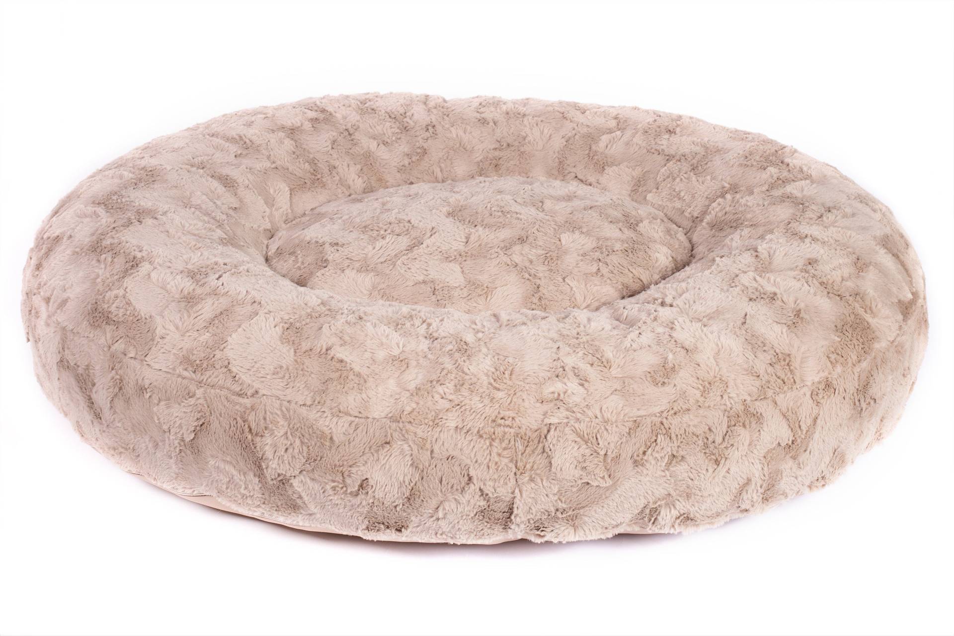 Wau-Bed Wild Wave Taupe / Oval / L (120x100cm) von EMMY&PEPE
