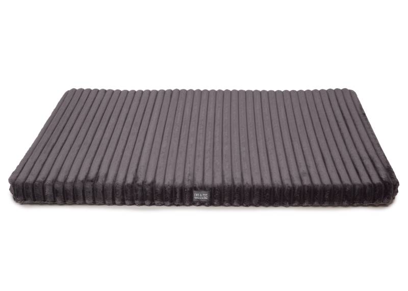 Wau-Floor Kuschelcord Dark Grey / L (120x100cm) / 2cm von EMMY&PEPE