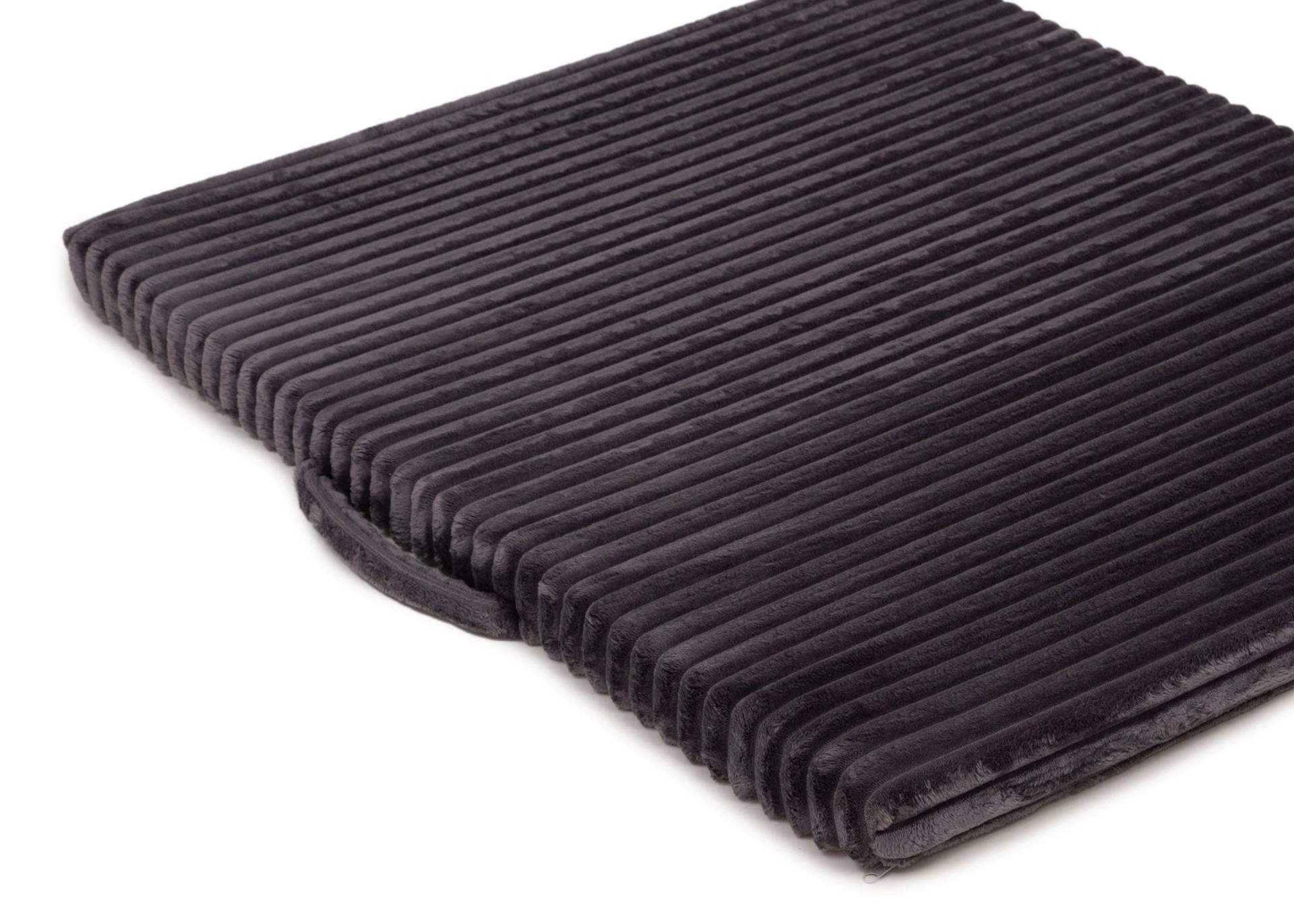 Wau-Floor Traveller Kuschelcord Dark Grey / S (80x60cm) / 10cm von EMMY&PEPE