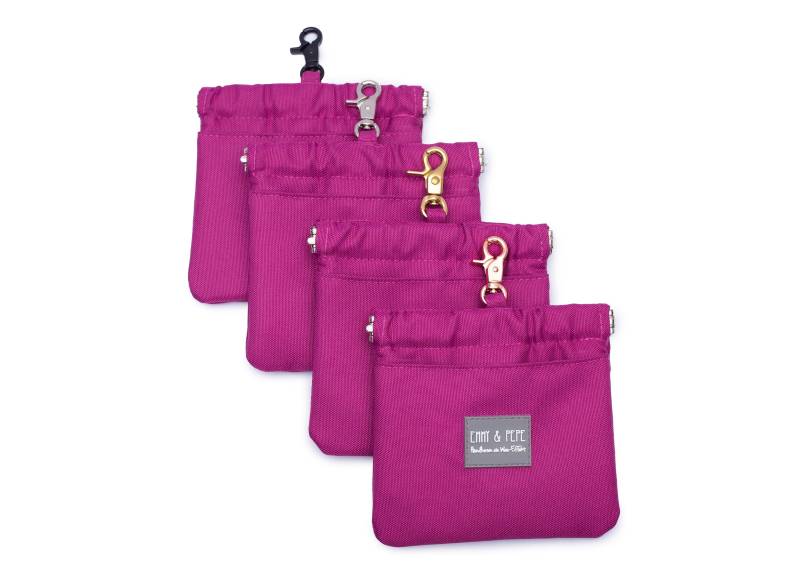 Wau-Pocket Magenta / Schwarz von EMMY&PEPE