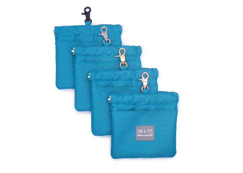 Wau-Pocket Türkis / Silber von EMMY&PEPE