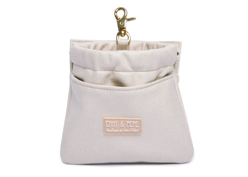 Wau-Pocket Wildleder Creme / Schwarz von EMMY&PEPE