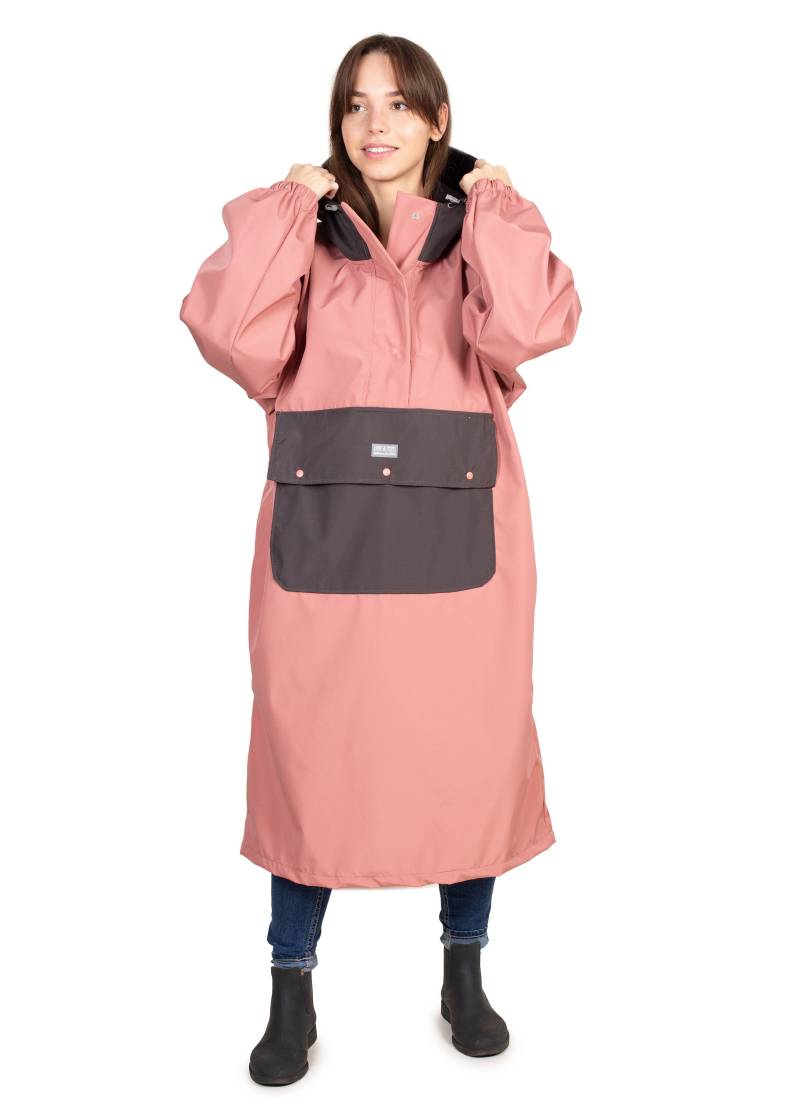 Wau-Poncho Rosa-Anthrazit l-xl von EMMY&PEPE