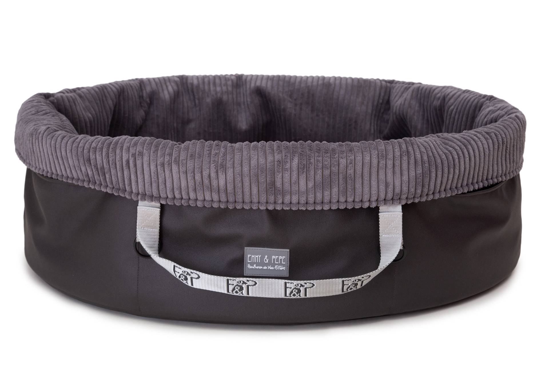 Wau-Snuggle Cord Dark Grey Rechteckig / S / Nein von EMMY&PEPE