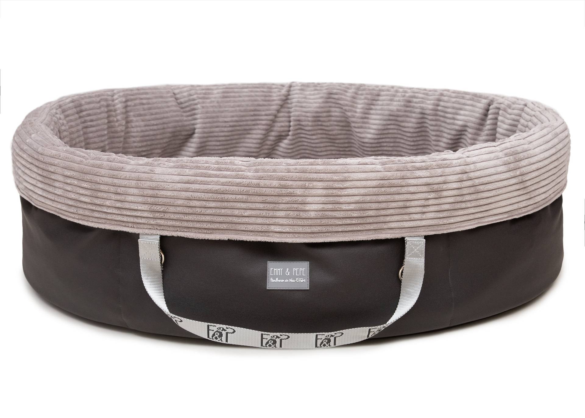 Wau-Snuggle Cord Light Grey Oval / M / Ja von EMMY&PEPE
