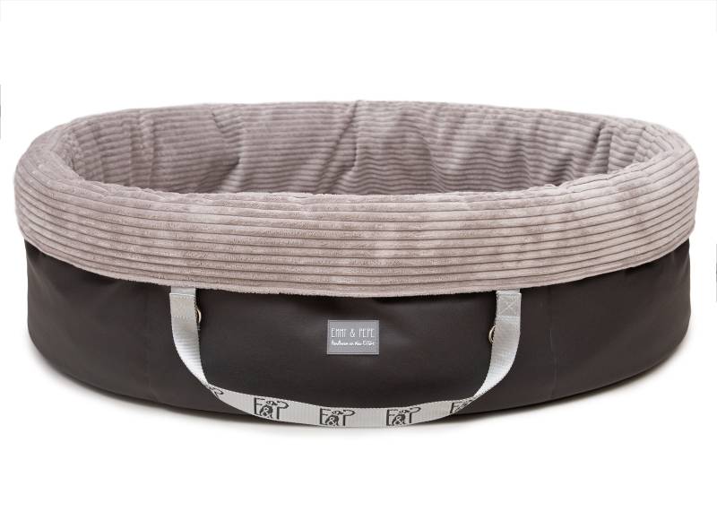 Wau-Snuggle Cord Light Grey Oval / S / Ja Wau-Snuggle Cord Light Grey Oval / S / Ja von EMMY&PEPE