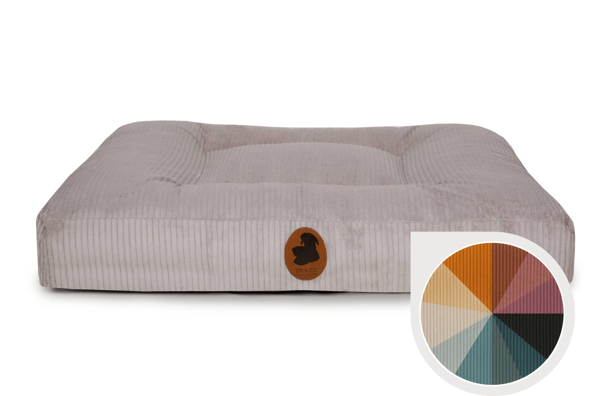 Wechselbezug Cord Rosa / Eckig / S (80x60cm) von EMMY&PEPE