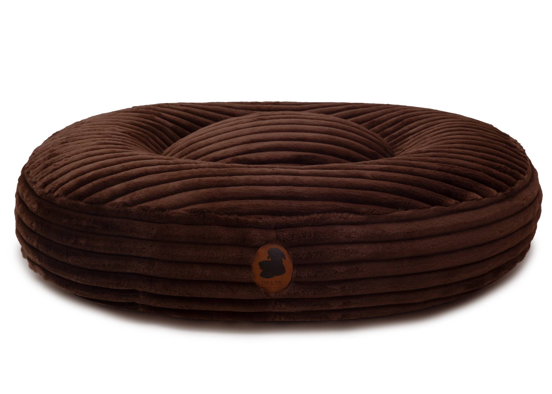 Wechselbezug Kuschelcord Big Brown / Oval / S (80x60cm) von EMMY&PEPE