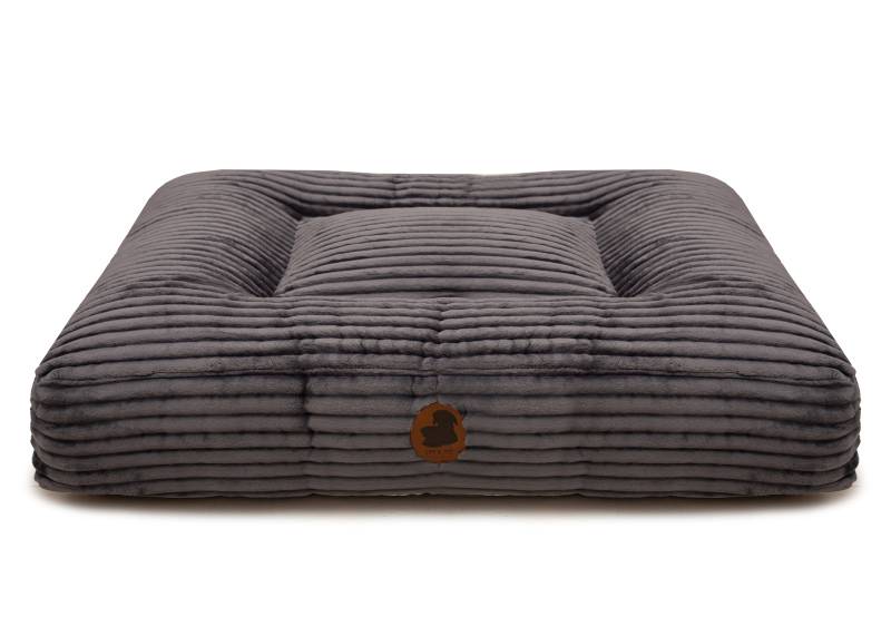 Wechselbezug Kuschelcord Dark Grey / Eckig / L (120x100cm) von EMMY&PEPE