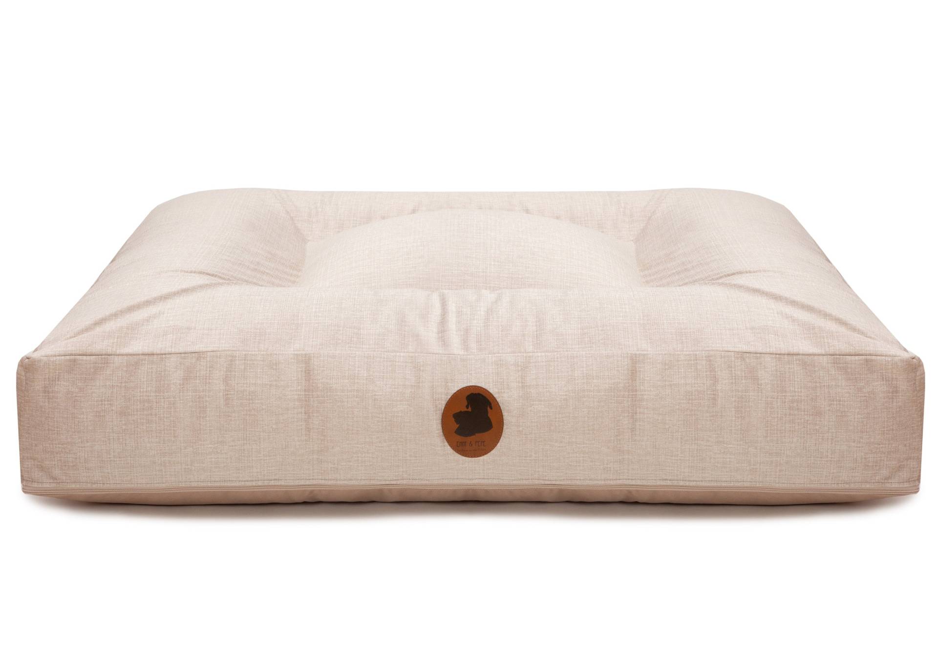 Wechselbezug Pets Friendly 2.0 Creme / Eckig / L (120x100cm) von EMMY&PEPE